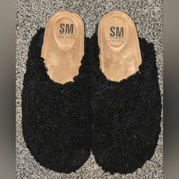 Steve Madden Shoes - Steve Madden Shearling Clog Black Women’s Size 8